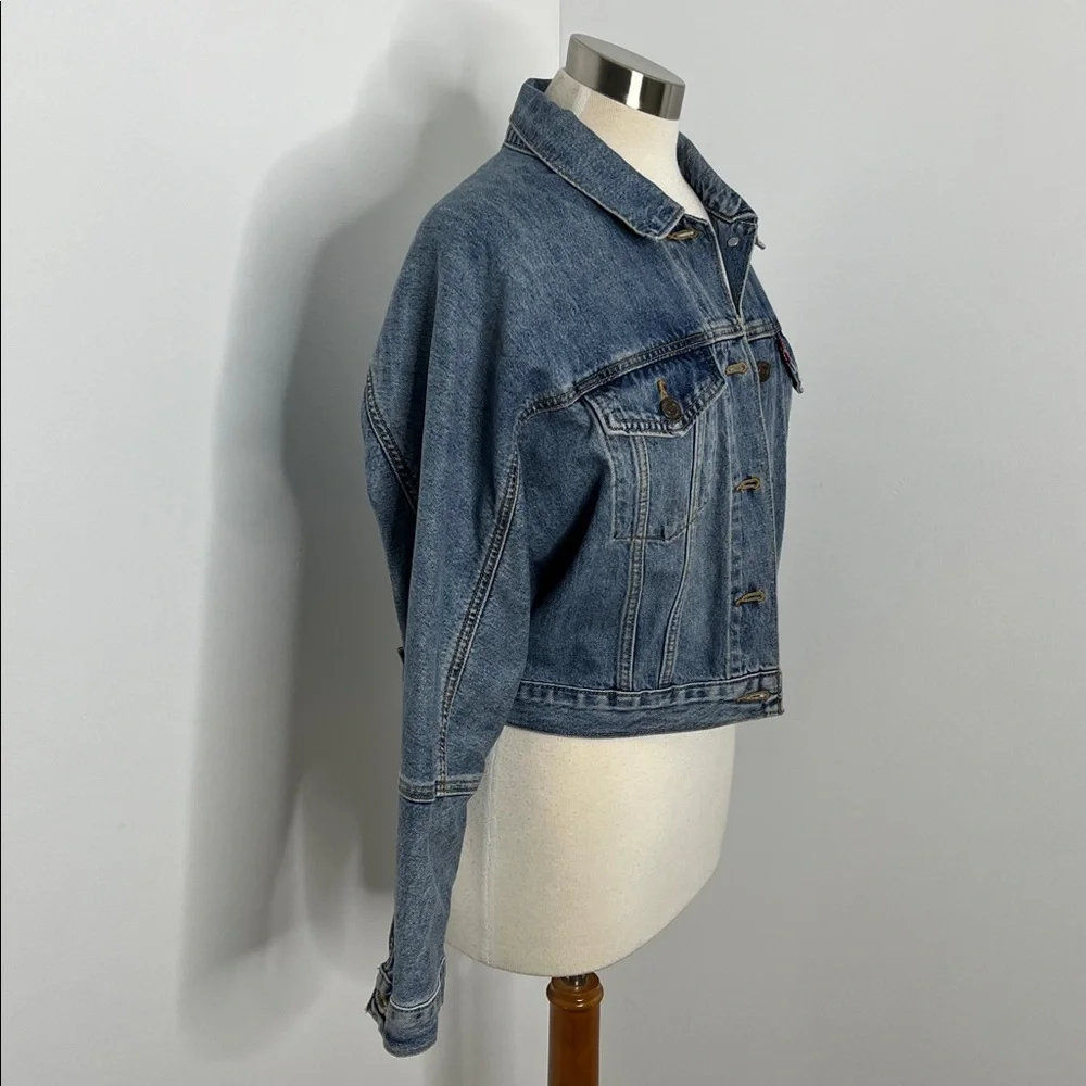 LEVI’S Women’s Trucker Denim Jean Jacket Sz Small - Picture 4 of 9